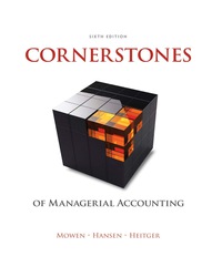 Cover image: Cornerstones of Managerial Accounting 6th edition 9781305103962