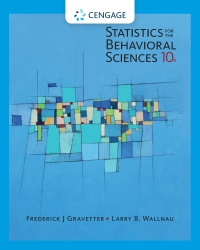 Cover image: Statistics for The Behavioral Sciences 10th edition 9781305504912