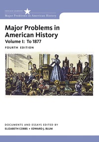 Cover image: Major Problems in American History, Volume I 4th edition 9781305585294