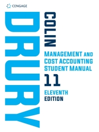 Cover image: Management & Cost Accounting Student Manual 11th edition 9781473773622