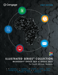 Cover image: MS 365 Office 2021 for South African Students: Illustrated Series 1st edition 9781473793927