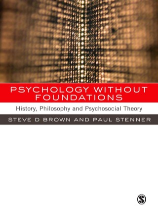 Omslagafbeelding: Psychology without Foundations 1st edition 9780761972273