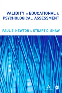Imagen de portada: Validity in Educational and Psychological Assessment 1st edition 9781446253229
