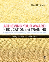 Cover image: Achieving Your Award in Education and Training 3rd edition 9781446298237
