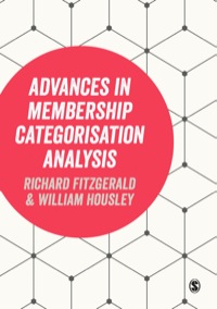 Cover image: Advances in Membership Categorisation Analysis 1st edition 9781446270738