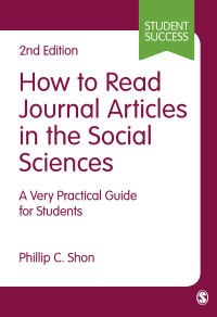 Imagen de portada: How to Read Journal Articles in the Social Sciences 2nd edition 9781473918795