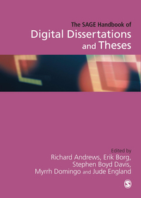 表紙画像: The SAGE Handbook of Digital Dissertations and Theses 1st edition 9780857027399