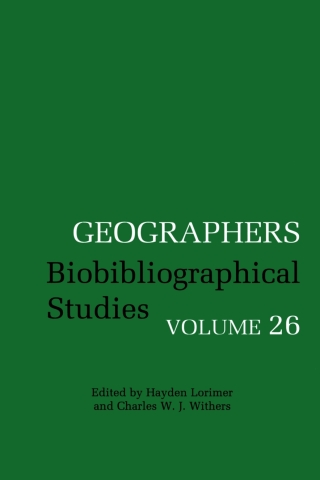 Imagen de portada: Geographers 1st edition 9780826499134