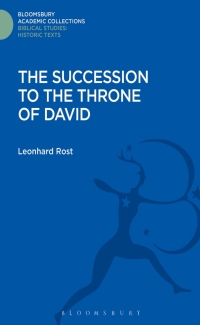 Cover image: The Succession to the Throne of David 1st edition 9781474231558
