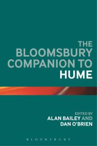 Cover image: The Bloomsbury Companion to Hume 1st edition 9781474243933