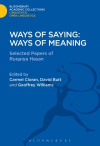 Omslagafbeelding: Ways of Saying: Ways of Meaning 1st edition 9781474246866