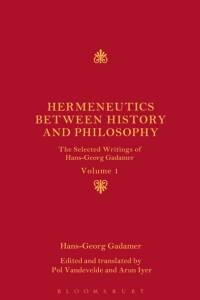 Cover image: Hermeneutics between History and Philosophy 1st edition 9781441158444