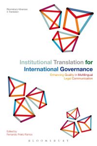 Imagen de portada: Institutional Translation for International Governance 1st edition 9781474292290