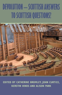 Imagen de portada: Devolution - Scottish Answers to Scottish Questions? 9780748618088