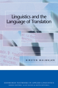 Titelbild: Linguistics and the Language of Translation 9780748620562