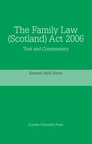 Cover image: The Family Law (Scotland) Act 2006: Text and Commentary 9781845860073