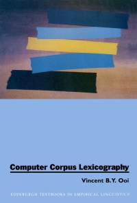 Omslagafbeelding: Computer Corpus Lexicography 9780748608157