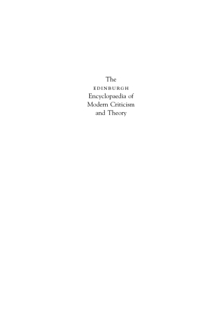 Cover image: Introducing Literary Theories: A Guide and Glossary 9780748614837
