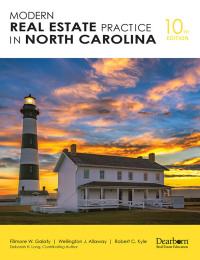 Cover image: Modern Real Estate Practice in North Carolina 10th edition 9781475486520