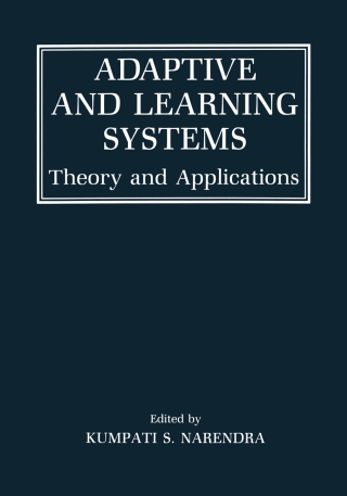 Imagen de portada: Adaptive and Learning Systems 9780306422638