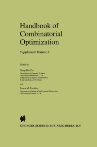 Imagen de portada: Handbook of Combinatorial Optimization 1st edition 9780792359241
