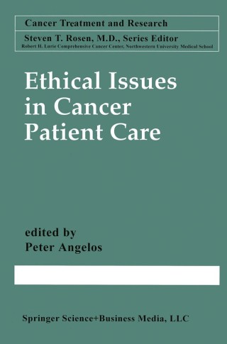 Imagen de portada: Ethical Issues in Cancer Patient Care 1st edition 9780792377269