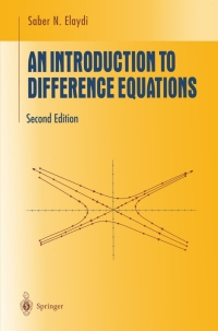 Cover image: An Introduction to Difference Equations 2nd edition 9780387988306