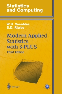 Cover image: Modern Applied Statistics with S-PLUS 3rd edition 9780387988252