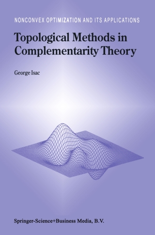 Cover image: Topological Methods in Complementarity Theory 9780792362746