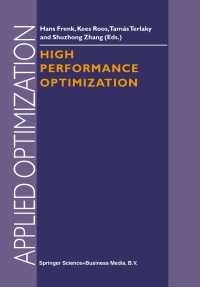 Cover image: High Performance Optimization 1st edition 9780792360131