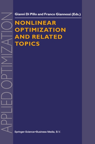 Immagine di copertina: Nonlinear Optimization and Related Topics 1st edition 9780792361091