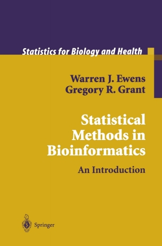 Cover image: Statistical Methods in Bioinformatics 9780387952291