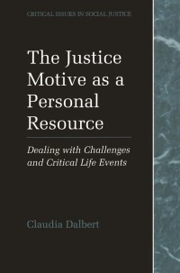 Cover image: The Justice Motive as a Personal Resource 9780306465550