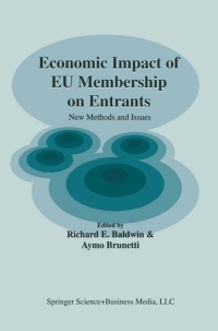 Imagen de portada: Economic Impact of EU Membership on Entrants 1st edition 9781441949271