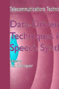Cover image: Data-Driven Techniques in Speech Synthesis 1st edition 9780412817502
