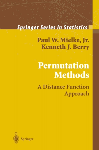 Cover image: Permutation Methods 9780387988825