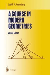Cover image: A Course in Modern Geometries 2nd edition 9780387989723