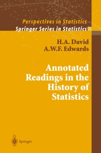 Cover image: Annotated Readings in the History of Statistics 9780387988443