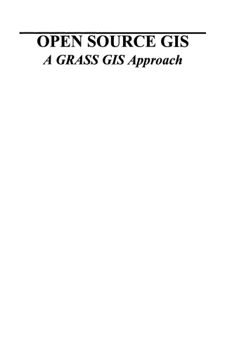 表紙画像: Open Source GIS 9781402070884