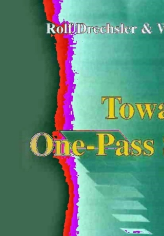 Cover image: Towards One-Pass Synthesis 9781402070440