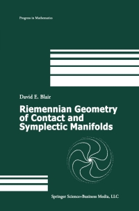 Omslagafbeelding: Riemannian Geometry of Contact and Symplectic Manifolds 9781475736069