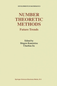 Cover image: Number Theoretic Methods 1st edition 9781475736755