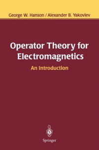 Imagen de portada: Operator Theory for Electromagnetics 9780387952789