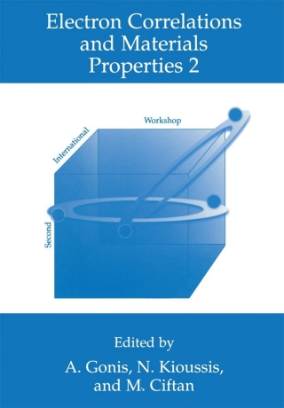 Imagen de portada: Electron Correlations and Materials Properties 2 1st edition 9780306474460