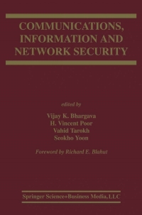 Immagine di copertina: Communications, Information and Network Security 1st edition 9781475737899