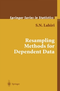 Imagen de portada: Resampling Methods for Dependent Data 9780387009285