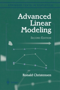 Cover image: Advanced Linear Modeling 2nd edition 9780387952963