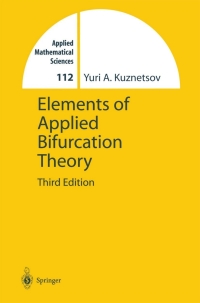 Cover image: Elements of Applied Bifurcation Theory 3rd edition 9780387219066