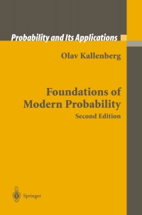 Imagen de portada: Foundations of Modern Probability 2nd edition 9780387953137