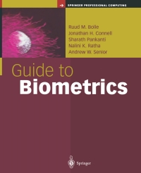 Cover image: Guide to Biometrics 9780387400891